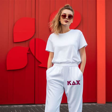 Kappa Delta Chi Lettered Thigh Sweatpants — GreekU