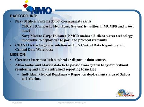 PPT - Navy Medicine Online Individual Medical Readiness xmlCOP BRIEF ...