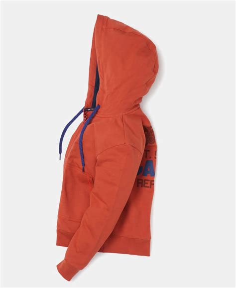 Buy Boy's Super Combed Cotton French Terry Graphic Printed Hoodie ...