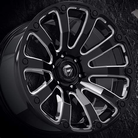 FUEL® D598 DIESEL 1PC Wheels - Gloss Black with Milled Accents Rims
