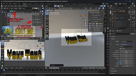 Image result for Blender 2D Animation Text