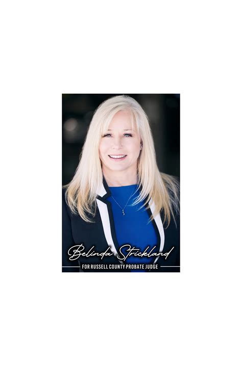 Elect Belinda Strickland for Russell County Probate Judge 2024