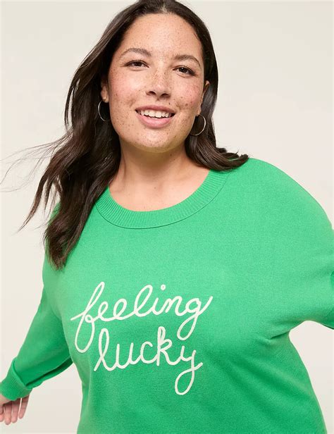 Classic Long Sleeve Open Crew Neck | LaneBryant