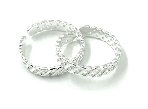 VRINDAM JEWELLERS sterling Silver toe rings for women pure silver 925 ...