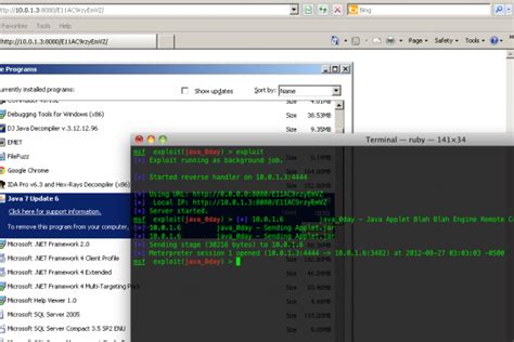 Java Exploit 的图像结果