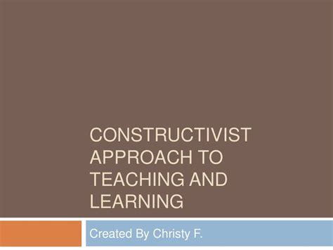 Constructivist Approach 的图像结果