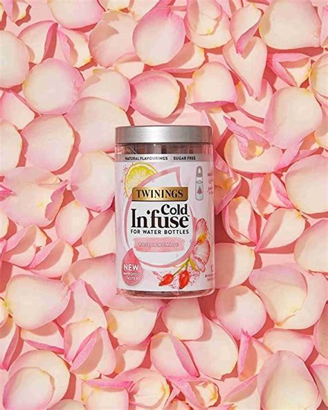TWININGS Sugarfree Cold In'fuse for Water Bottles Rose Lemonade 12 ...