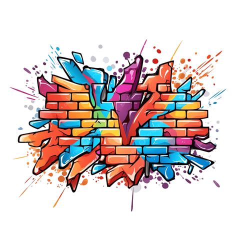 Graffiti Brick Wall Sublimation Clipart Png, Graffiti, Background ...