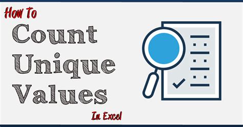 Image result for Count Unique Values When Filtering