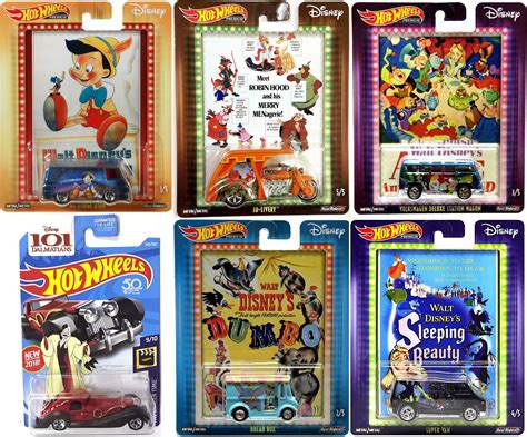 Buy Hot Wheels Movie Magic Disney Pack Pop Culture Cars Dumbo Bread Box ...