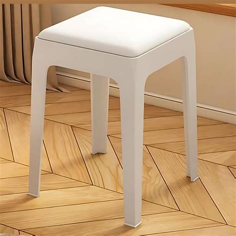 HomeEssentials Stackable Dining Plastic Stool - Sitting Stool for ...