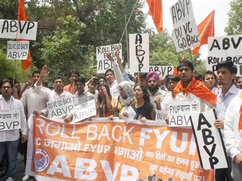 June 21, 2014 - ABVP protest against FYUP in New Delhi | The Economic Times