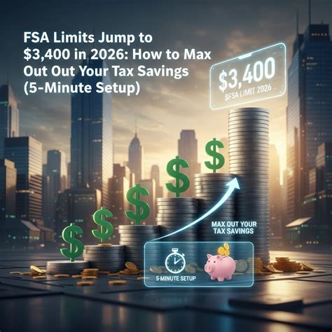 FSA Limits Jump to $3,400 in 2026: How to Max Out Your Tax Savings (5 ...