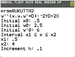 Differential Equation of 2nd Order - v1.02 - ticalc.org