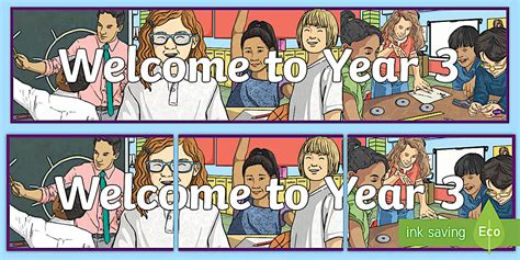 Welcome to Year 3 Display Banner