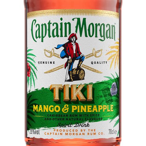 Captain Morgan Tiki Mango & Pineapple Rum Based Spirit Drink 70cl ...