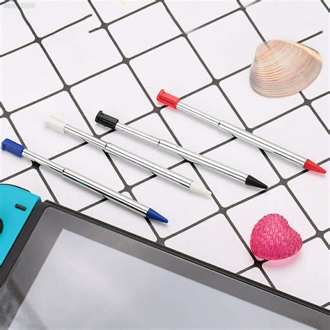 Generic 4A0E 4pcs Metal Retractable Telescopic Stylus Pen for Nintendo ...