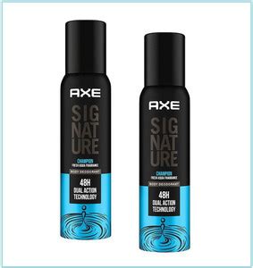 AXE SIGNATURE CHAMPION PERFUME BODY DEODORANT EACH 122M FOR MEN SET OF ...
