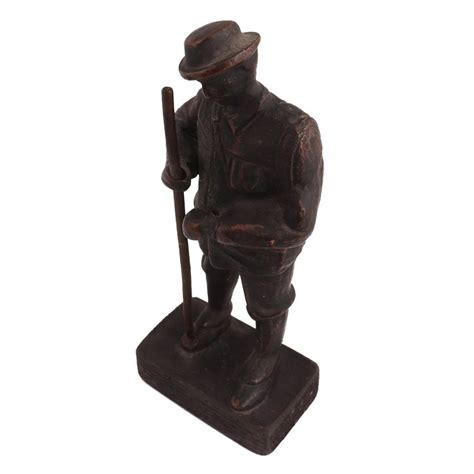 Brass Englsh Statues In Uniform
