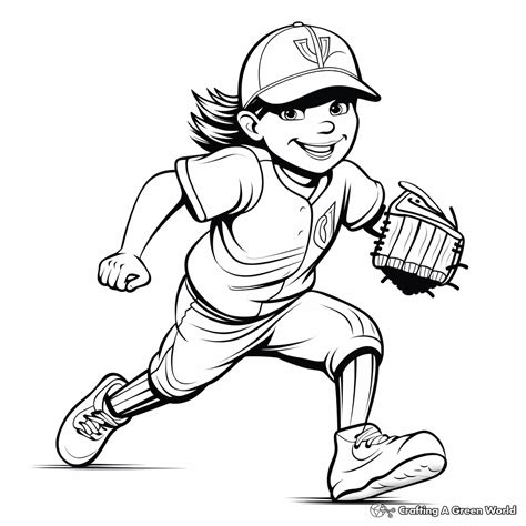 Softball Coloring Pages - Free & Printable!