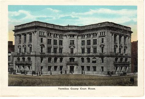 Danville Vermilion County Court House Postcard Collection