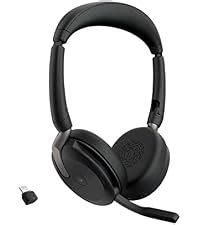 Jabra Evolve 65 TE MS Bluetooth Headset with Mic | Wireless Stereo ...