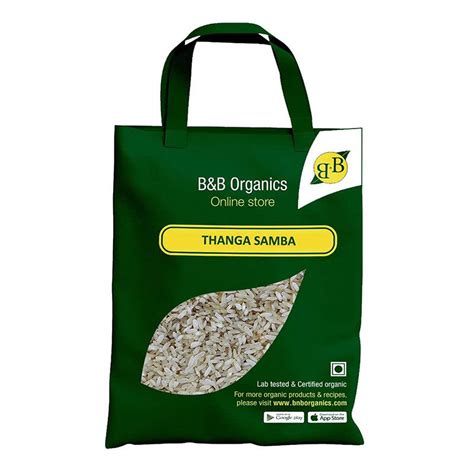 Premium Thanga Samba Rice from B&B Organics - Authentic தங்கச் சம்பா அரிசி