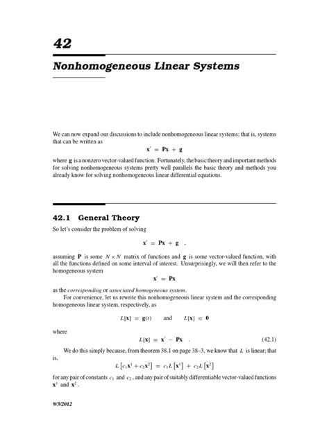 Image result for Non-Homogeneous Linear-systems