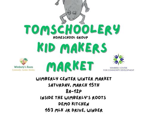 TomSchoolery Kids Maker Market, Wimberly's Roots, Winder, 15 March 2025 ...