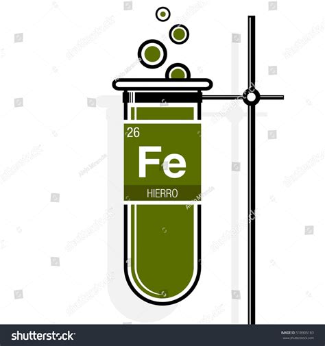 Hierro Symbol Iron Spanish Language On Stock Vector (Royalty Free ...