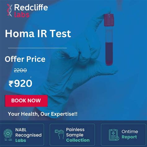 Homa IR Test, Book Insulin Resistance Index Online at Low Cost
