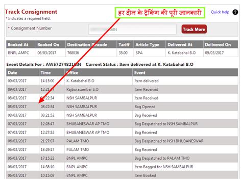 Image result for Speed Post Tracking Number