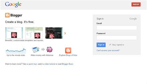 Blogspot.com Sign Up 的图像结果