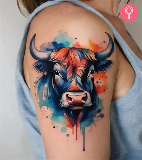 Taurus Bull Tattoo For Women