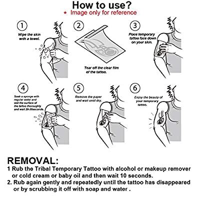 Buy Temporary Tattoo for Adults Kids Women Men (18 Sheets), Konsait ...