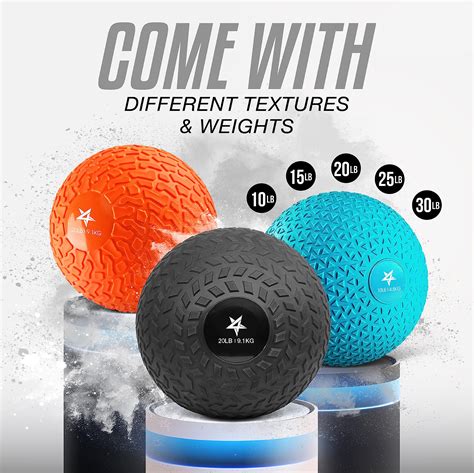 Snapklik.com : Slam Balls, 10-40lb Weighted Ball Weight, Durable PVC ...