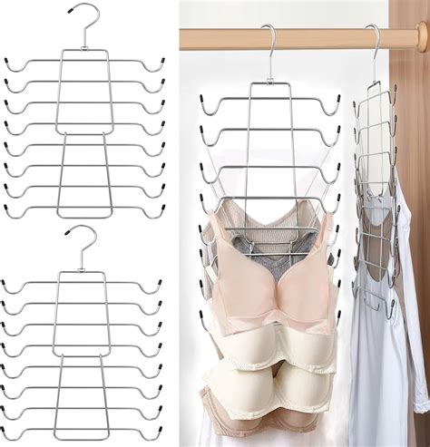 Bra Hangers Metal Tank Tops Hanger Space Saving Hangers Bra Organizer ...