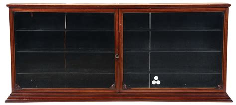 Lot Detail - WOODEN DISPLAY CASE WALL MOUNT W/ GLASS.