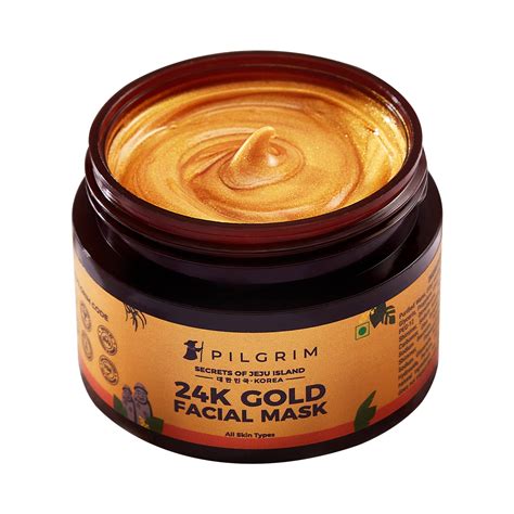 Buy Pilgrim 24K Gold face mask for glowing skin | 24K Gold face pack ...