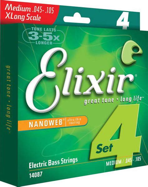 Image result for Elixir 5 String Bass Strings