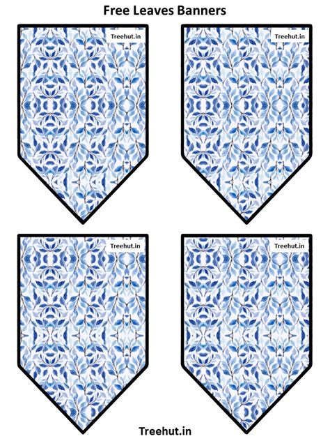Free Leaves Bulletin Board Decorations and Craft Printables #305