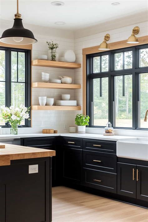 54 Stunning Black and Wood Kitchen Ideas (For Every Style)