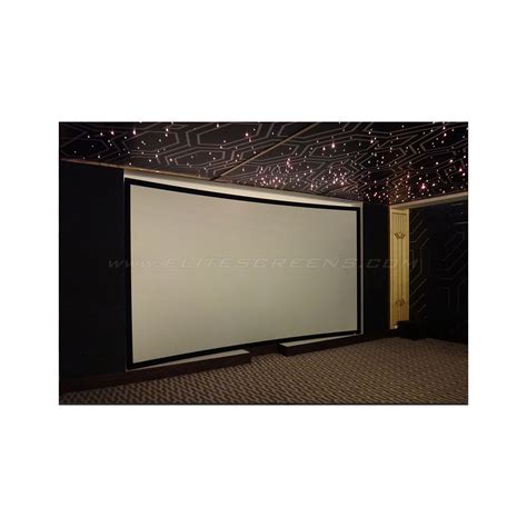Elite Screens CURVE165WH1 Lunette Series - 165 Inches CineWhite Curve ...