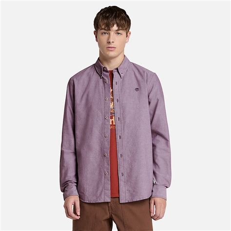 Oxford Shirt for Men in Purple
