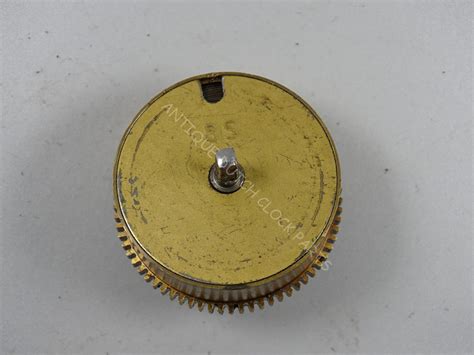 BRASS CLOCKWORK MAINSPRING BARREL MARKED 8S GERMAN HERMLE 150-010 ...
