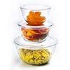 Buy AGARO Borosilicate Glass Mixing Bowl with Lid, 3 Pcs Set (500ml ...
