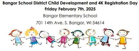 Child Development and 4K Registration Day, Bangor Elementary, 7 ...
