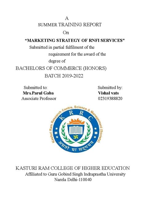 Summer training report Abhi - A SUMMER TRAINING REPORT On “MARKETING ...