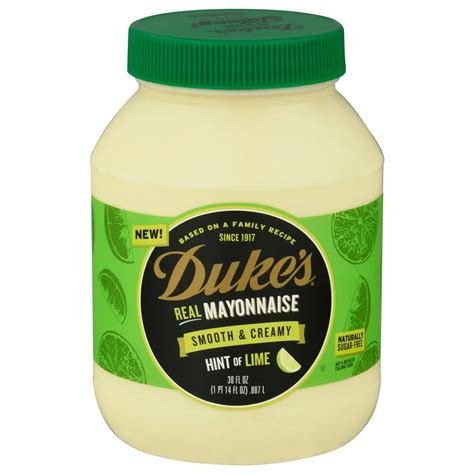 Duke's Real Mayonnaise Hint Of Lime - Shop Mayonnaise & spreads at H-E-B