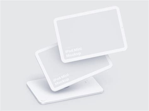 iPad Mini Clay Mockups, Scene 03 | Photoshop, Sketch, Figma